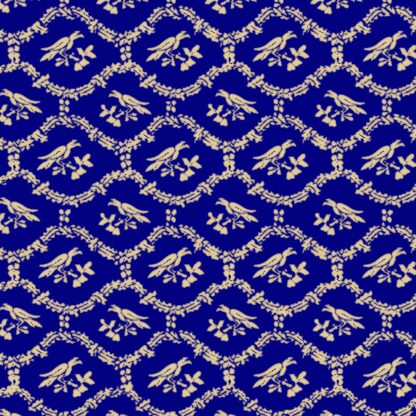Navy Bird Fabric